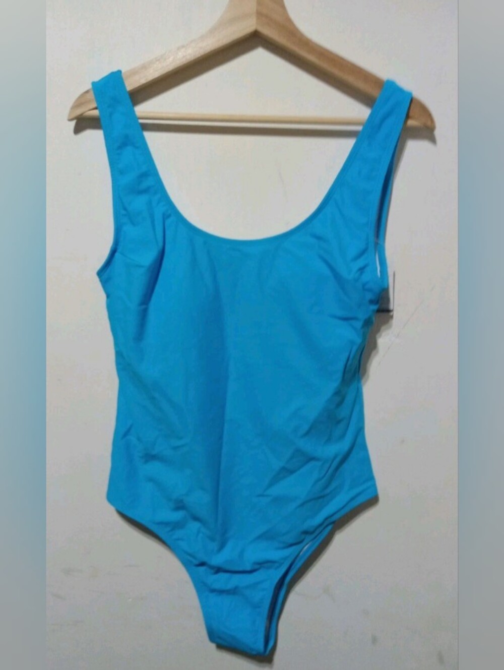 Classic Scoop One-Piece Swimsuit in Bright Blue